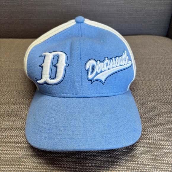 Blue and White Baseball Cap DirtySouth dad Hat - Picture 1 of 4